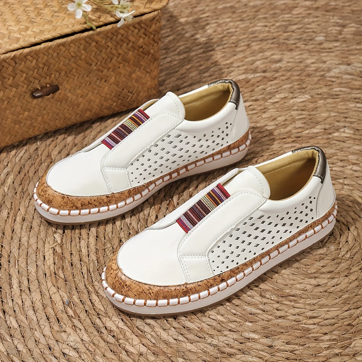 Comfortable Women's Leather Moccasin Casual Shoes