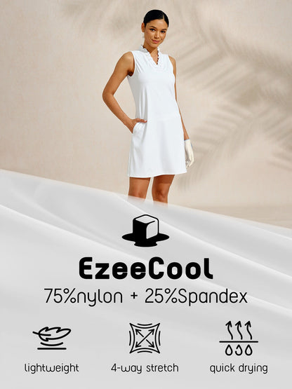 Simple Summer V-Neck Sleeveless Sun Dress UPF50+