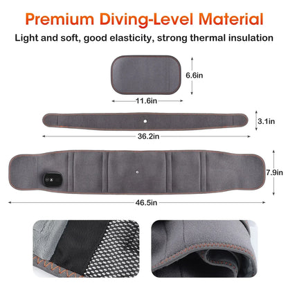 Warm Back Support Massager for Lower Back Relief
