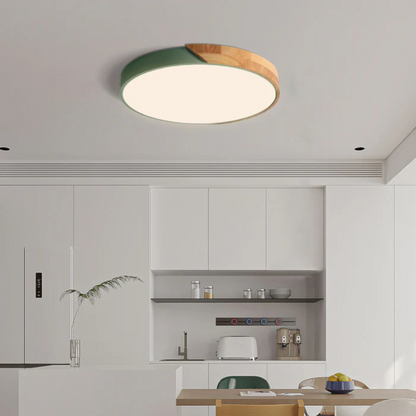 Rustic Wood LED Ceiling Lamp For Home