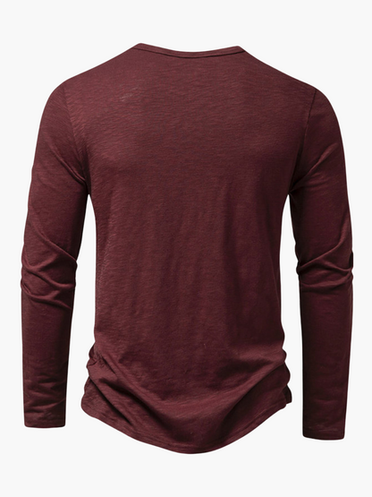Lightweight Breathable Men's Long Sleeve Casual Tee