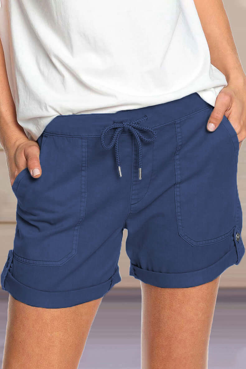 Comfortable Elastic Waist Women's Shorts