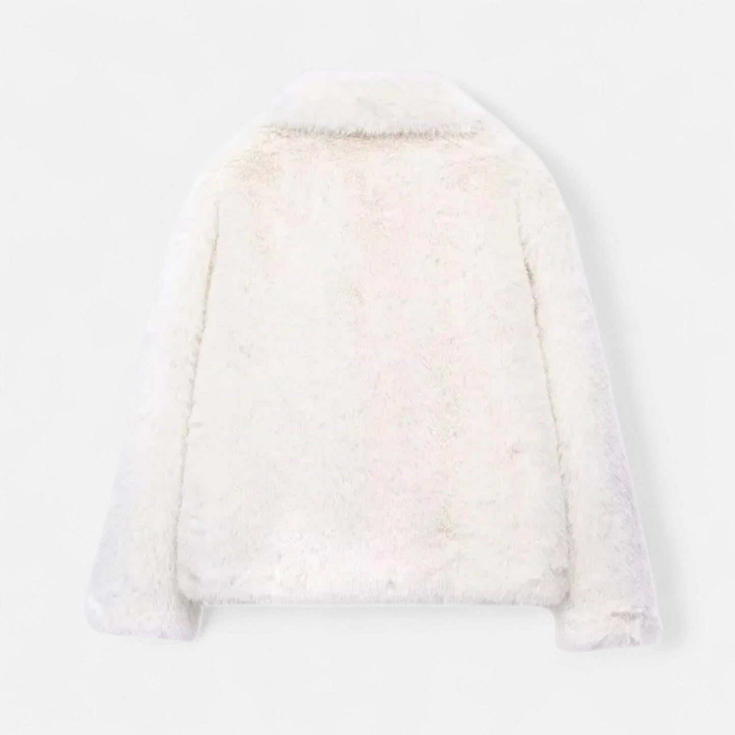 Short Puffer Winter Coat for Women with Faux Fur Collar