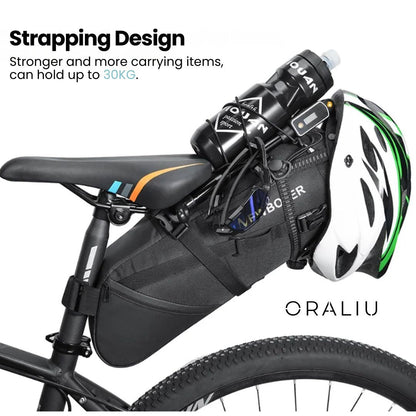 Waterproof Cycling Saddle Bag – 10L Lightweight Bike Storage