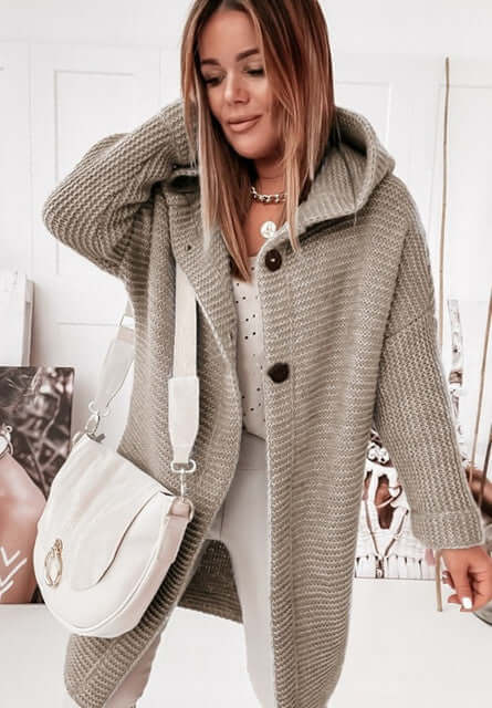 Cozy Button Front Sweater
