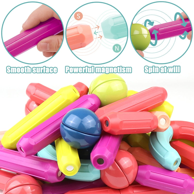 Fun Magnetic Building Blocks for Kids STEM Toy