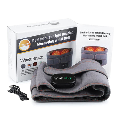 Warm Back Support Massager for Lower Back Relief