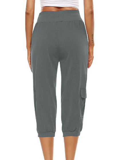 Lightweight Women's Summer Capri Pants Comfortable Cotton Blend