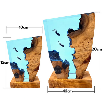 Colorful Ocean Table Lamp Soft Nightlight for Home