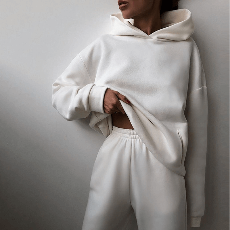 Relaxed Fit Women's Hoodie Tracksuit