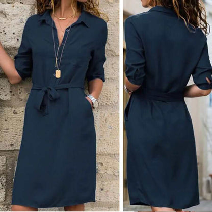 Classic Comfortable Knee Length Dress