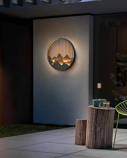 Rustic Outdoor LED Wall Lamp with Nature Design