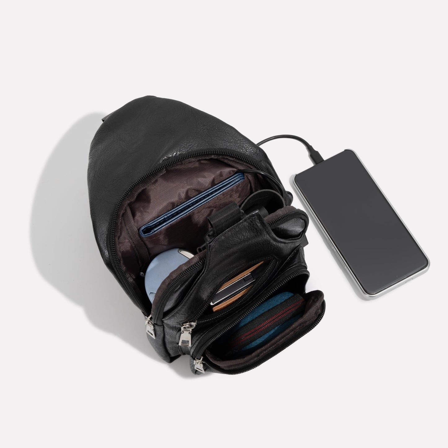 Classy Leather Anti-Theft Crossbody Bag 2