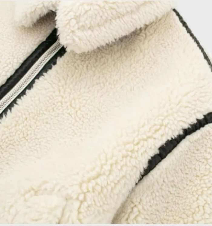 Ladies Large Cozy Fleece Zip Up Jacket