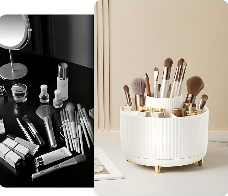 Rotating Makeup Storage Organizer with 5 Compartments