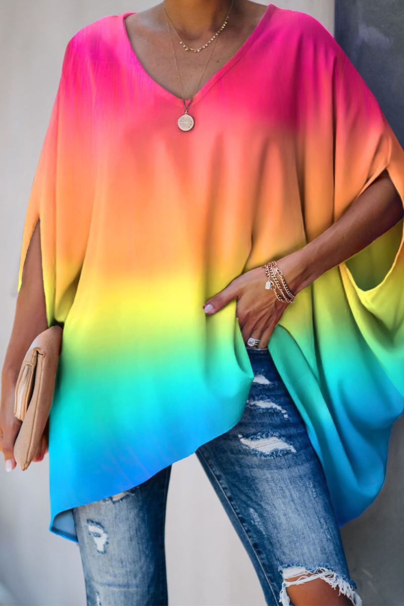 Relaxed Fit V-Neck Women's T-Shirts