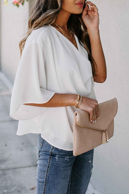 Relaxed Fit Cowl Neck Women's Top