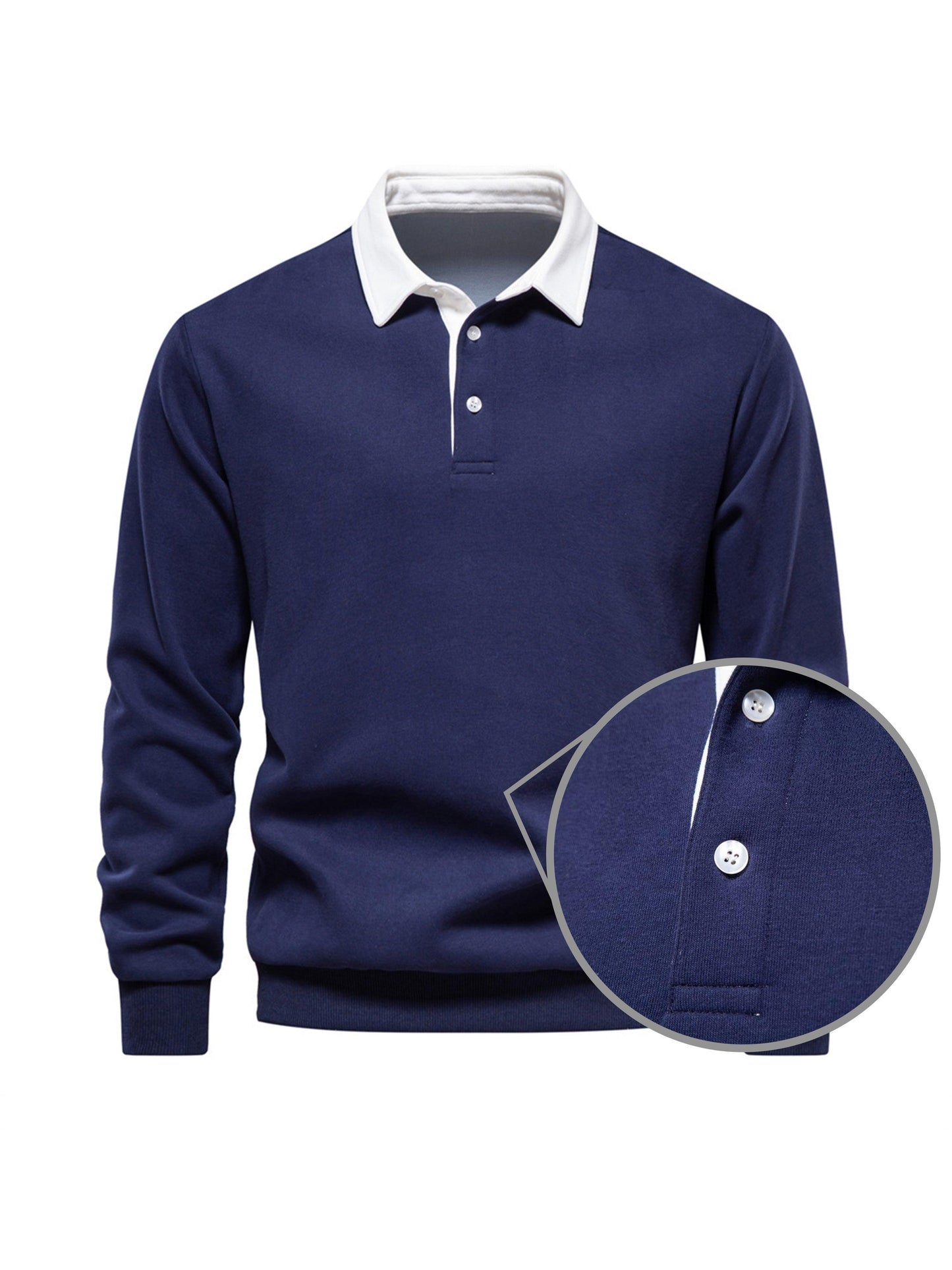 Classic Men's Golf Collar Sweatshirt
