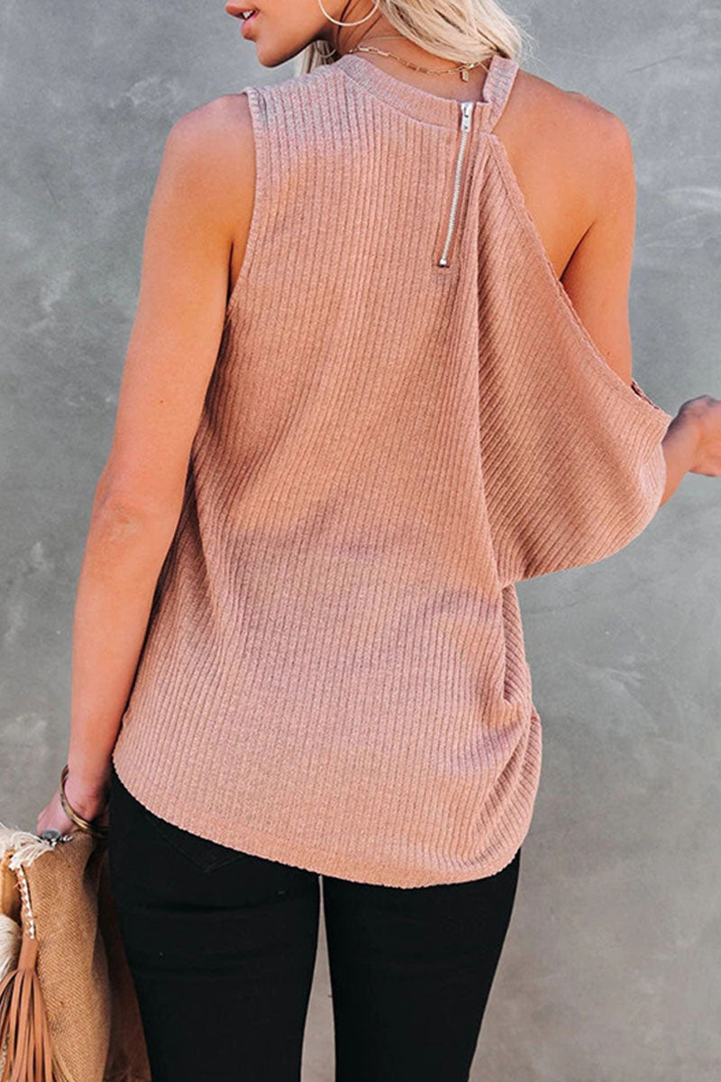 Relaxed Fit Casual Off The Shoulder Blouse