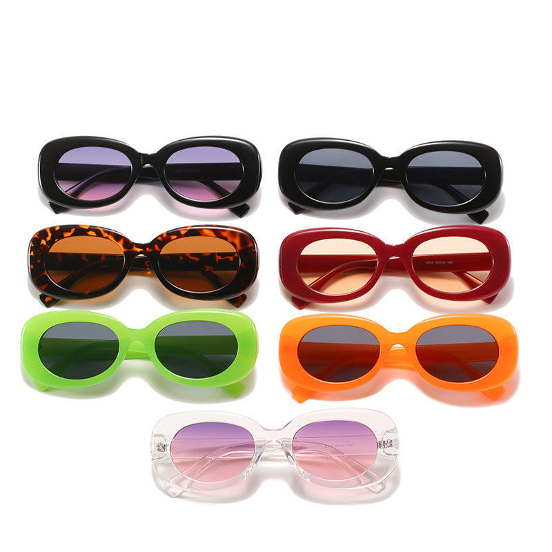 Classic Oval Shaded Sunglasses
