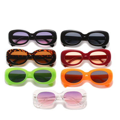 Classic Oval Shaded Sunglasses