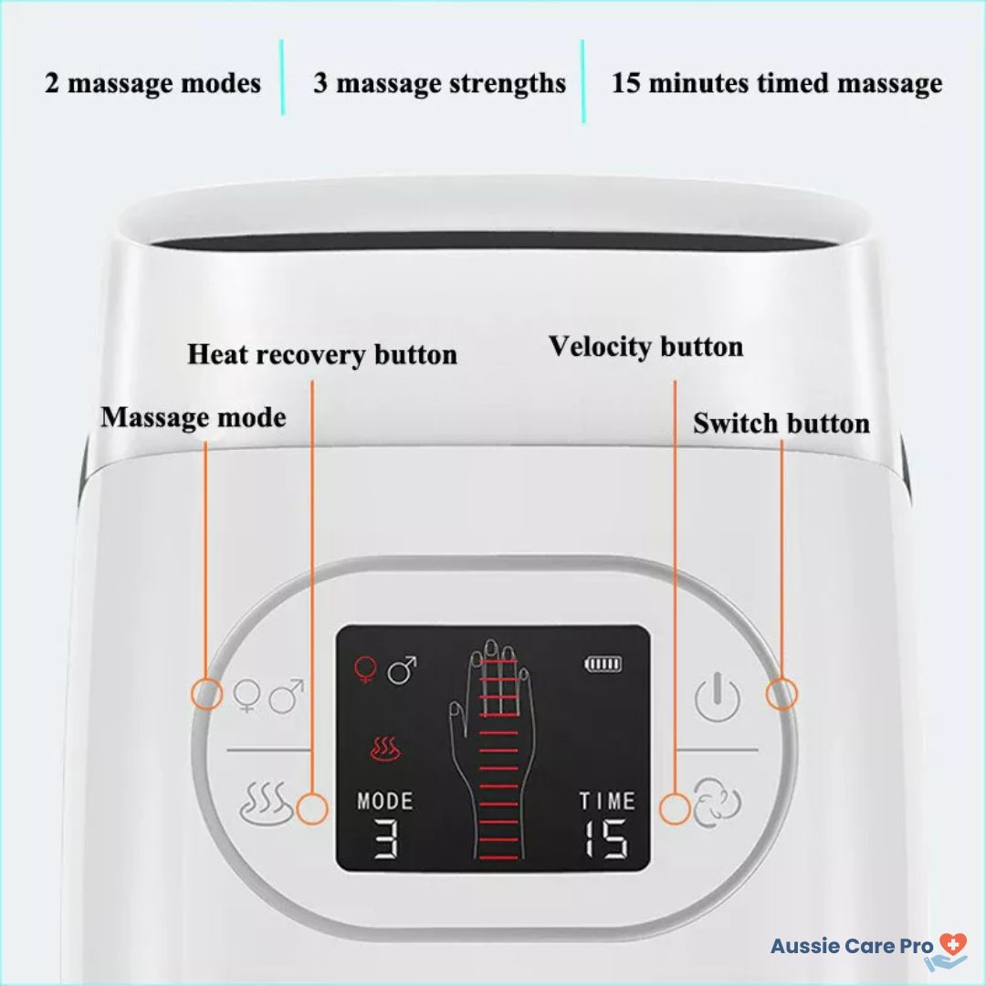 Relaxing Hand Massager with Heat and Pressure