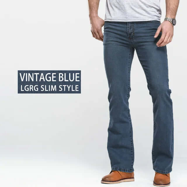 Comfortable Fit Stretch Blue Jeans