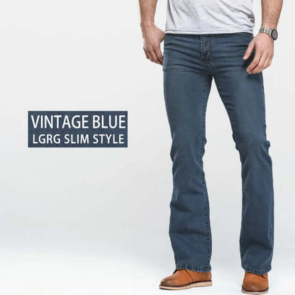 Comfortable Fit Stretch Blue Jeans