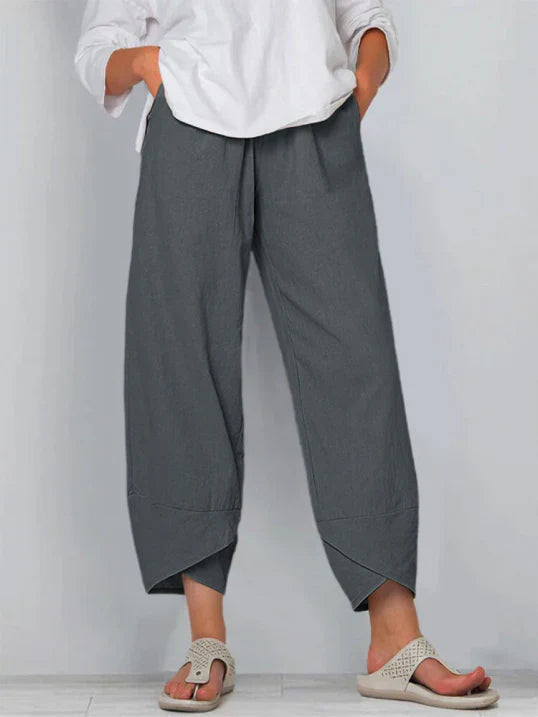 Casual Fit Womens Trousers with Simple Style