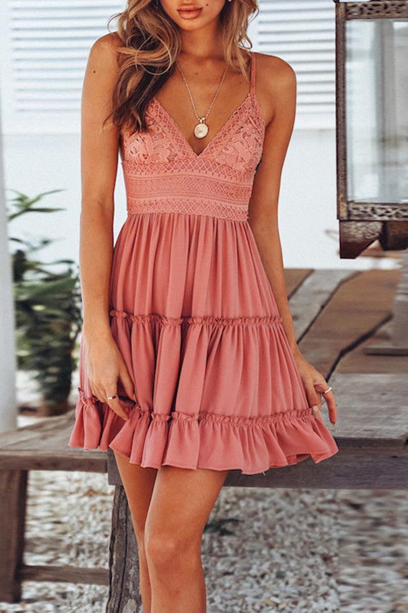Ladies' Casual Summer Sundress with Spaghetti Straps - Luxivelle