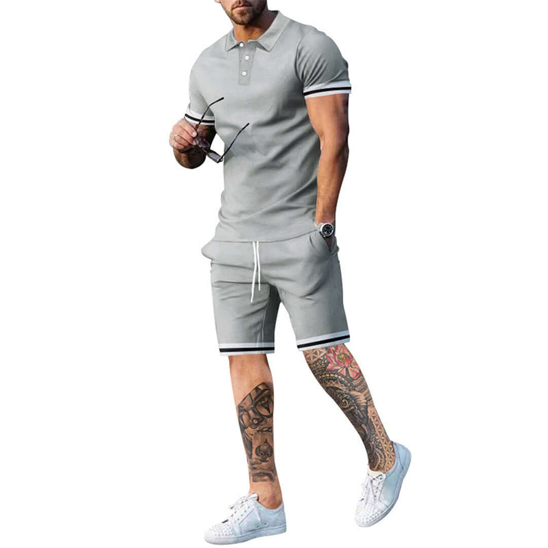 Relaxed Fit Summer Clothing Set for Men