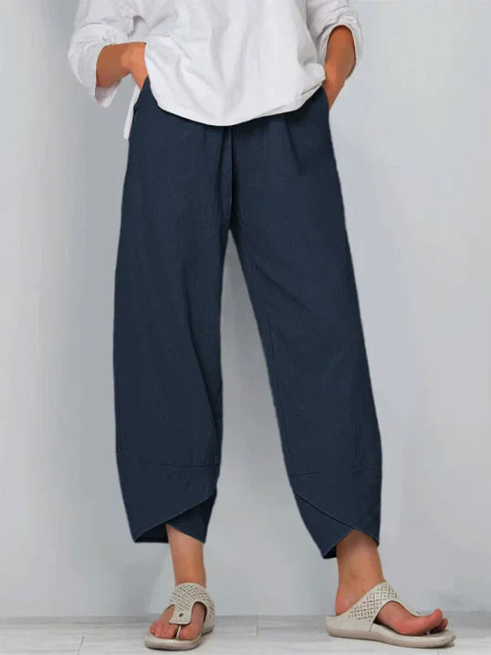 Casual Fit Womens Trousers with Simple Style