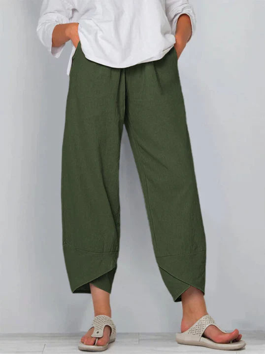 Casual Fit Womens Trousers with Simple Style