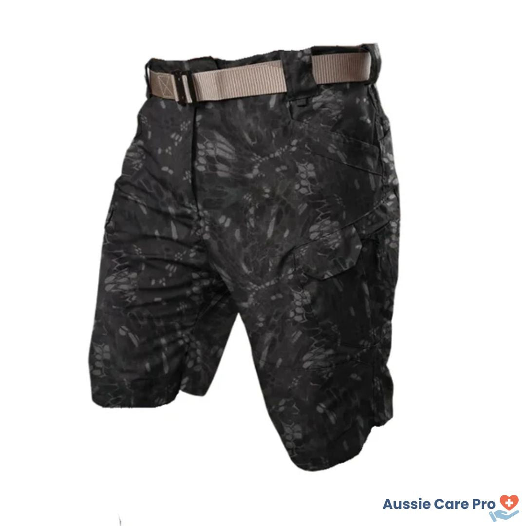 Comfortable Hiking Shorts - Elastic Fit with 6 Pockets