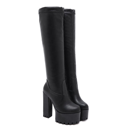 Elegant Block Heel Ankle Boots