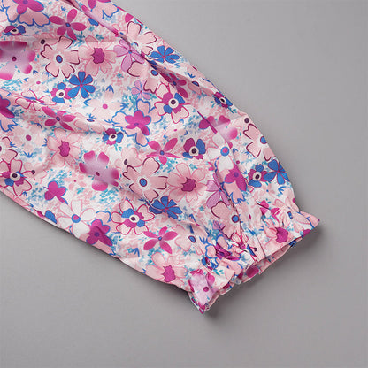 Ladies' Cute Floral Cold Shoulder Blouse