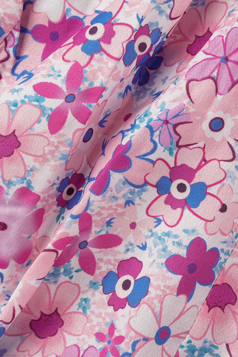 Ladies' Cute Floral Cold Shoulder Blouse