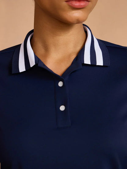Classic Dark Blue Short Sleeve Polo Shirt