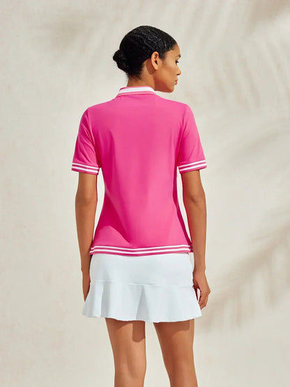 Classic Navy Sun Protective Polo Shirt
