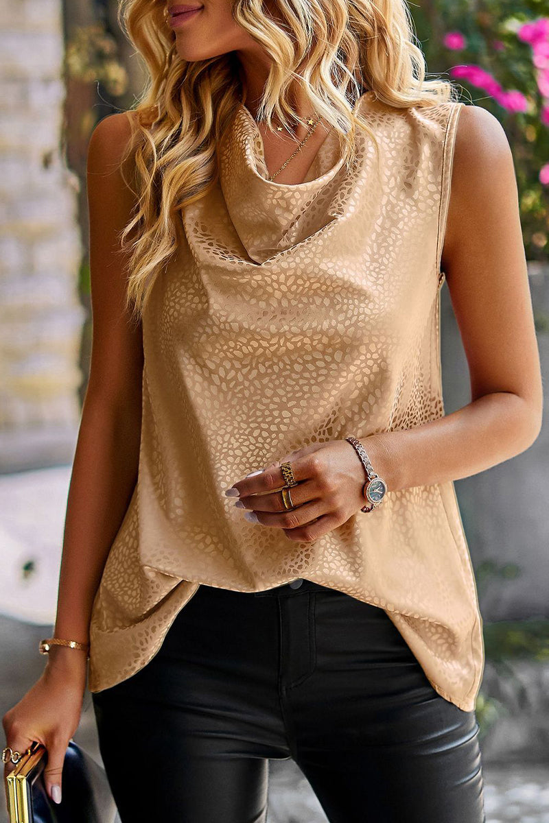 Ladies' Open Neck Tank Blouse - Luxivelle