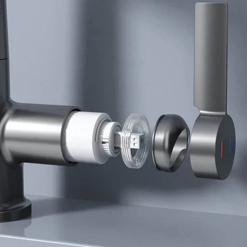 Flexible LED Faucet with 360° Swivel and Spray Nozzle