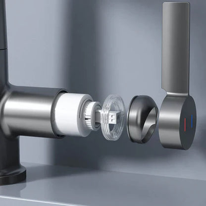 Flexible LED Faucet with 360° Swivel and Spray Nozzle