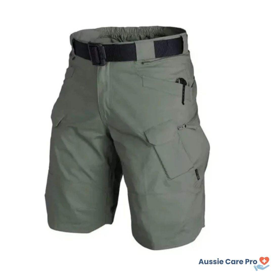 Comfortable Hiking Shorts - Elastic Fit with 6 Pockets