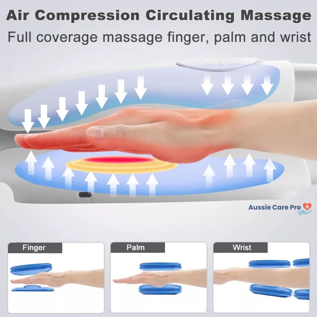 Relaxing Hand Massager with Heat and Pressure