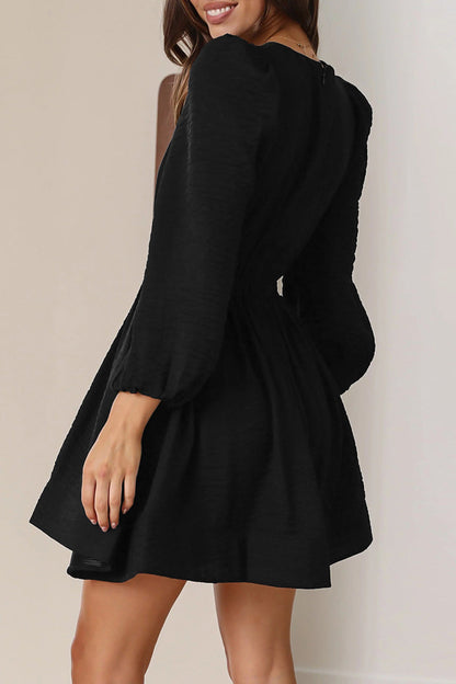 Casual V Neck Short Sleeve Bodycon Dress