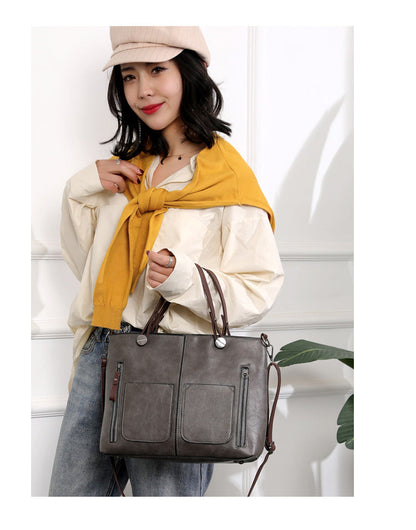 Fashionable Faux Leather Fall Crossbody Bag