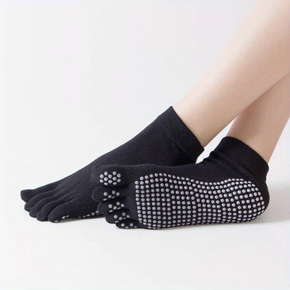 Anti-Slip Yoga Grip Socks (3-Pack) - Luxivelle