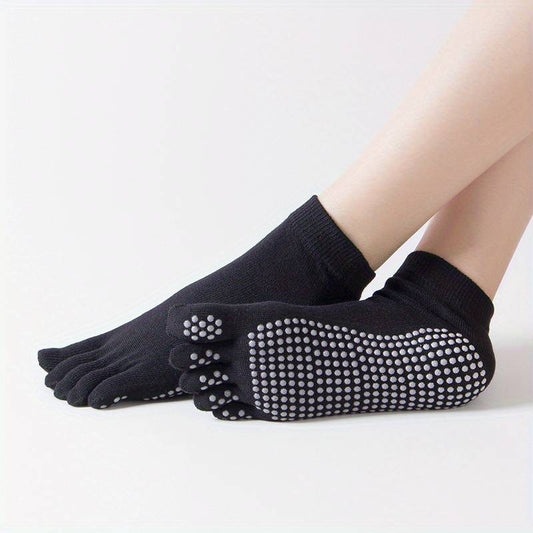 Anti-Slip Yoga Grip Socks (3-Pack) - Luxivelle