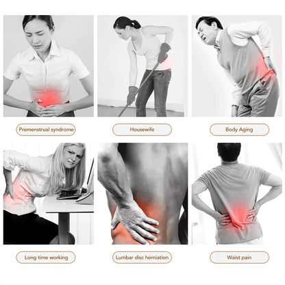 Warm Back Support Massager for Lower Back Relief