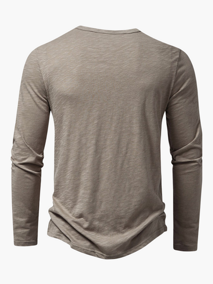 Lightweight Breathable Men's Long Sleeve Casual Tee